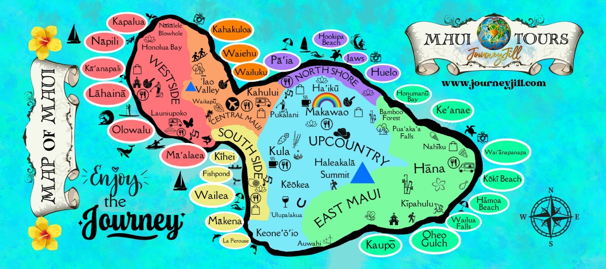 Maui Visitor Guide interactive map